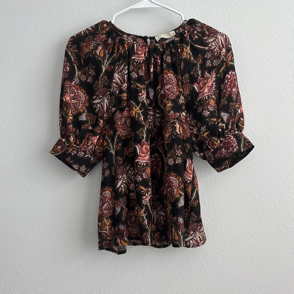 Ulla Johnson Suri Floral Paisley Wool Blend Top - Picture 2 of 5